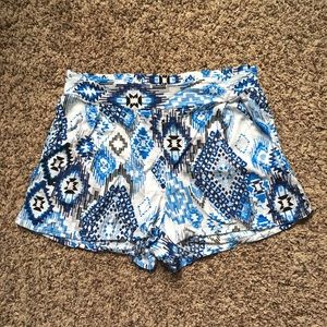 Aztec print shorts